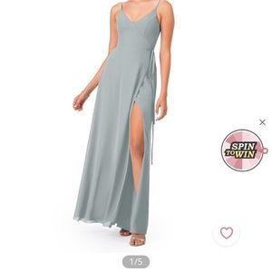 Azazie Tajera Dress Dolphin Gray size 6